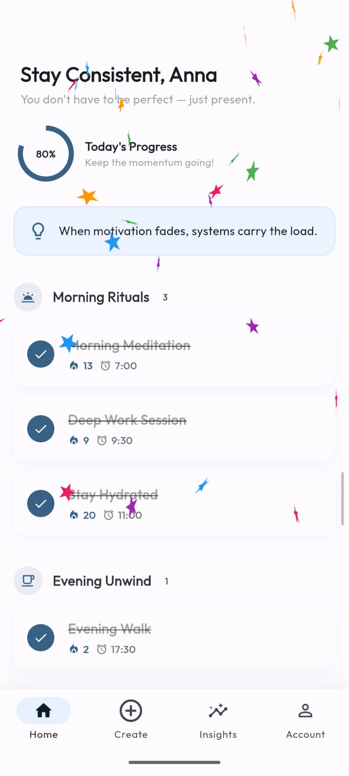 Habit & Identity Dashboard